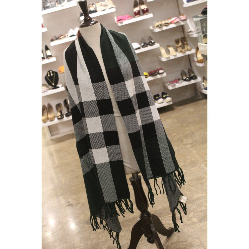 BURBERRY CAPE SHAWL GREEN