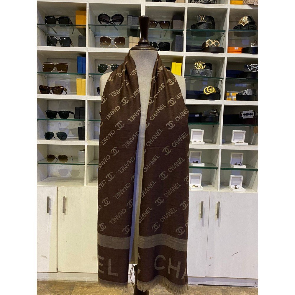 CHANEL STOLE BROWN CHANEL STOLE BROWN
