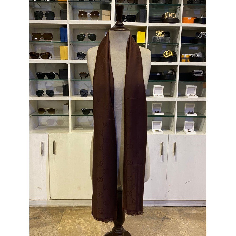 GUCCI STOLE DARK-BROWN GUCCI STOLE DARK-BROWN