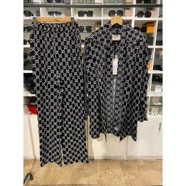 GUCCI  SUIT BLACK/SILK